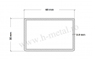 Teava rectangulara zincata 60x30x3 mm 1